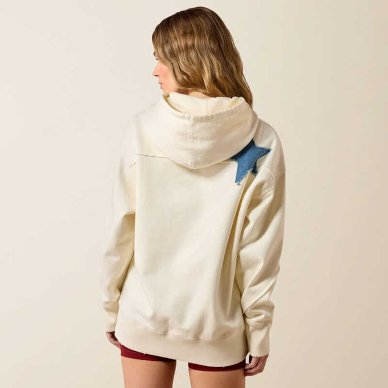 Ariat Women's Americana Hoodie - Antique White-1