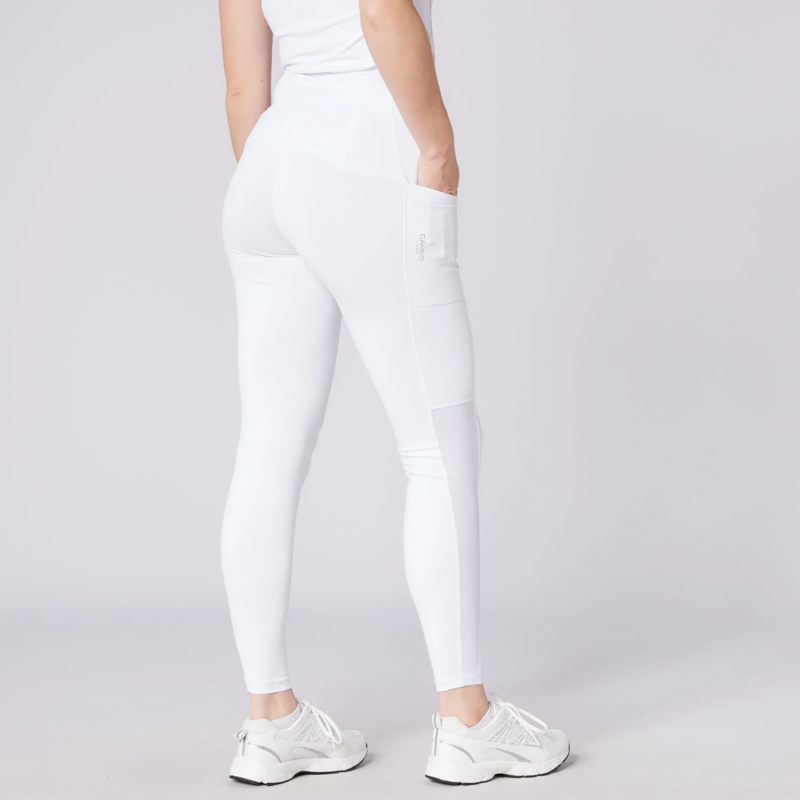 Cameo Ladies Summer Riding Tights - White-1