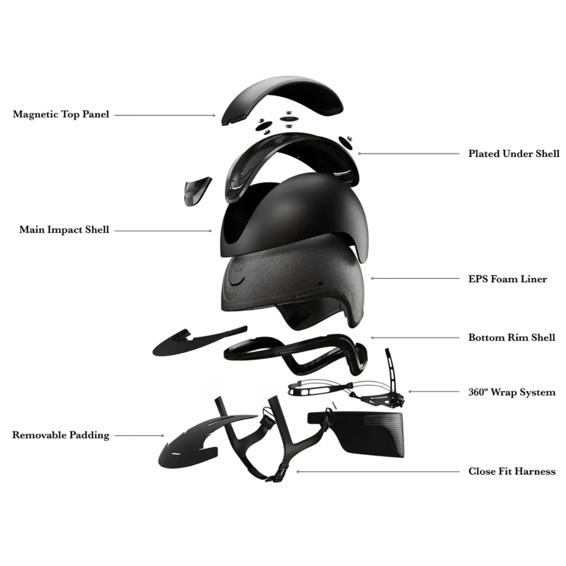 LeMieux Verv Competition Helmet - Gloss Black-5