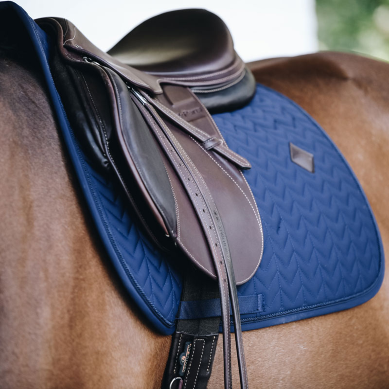 Kentucky Fishbone Show Jumping Saddlepad - Navy