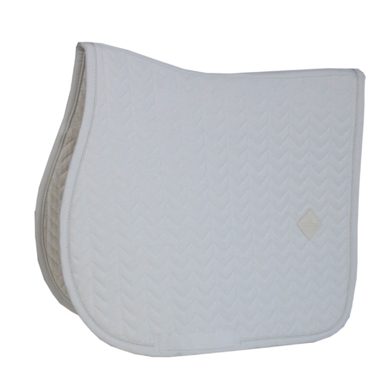 Kentucky Fishbone Show Jumping Saddlepad - White-1