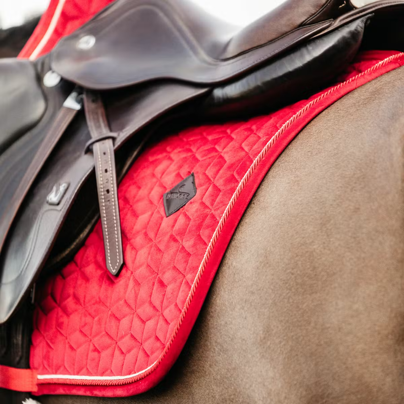 Kentucky Velvet Dressage Saddlepad - Red-1