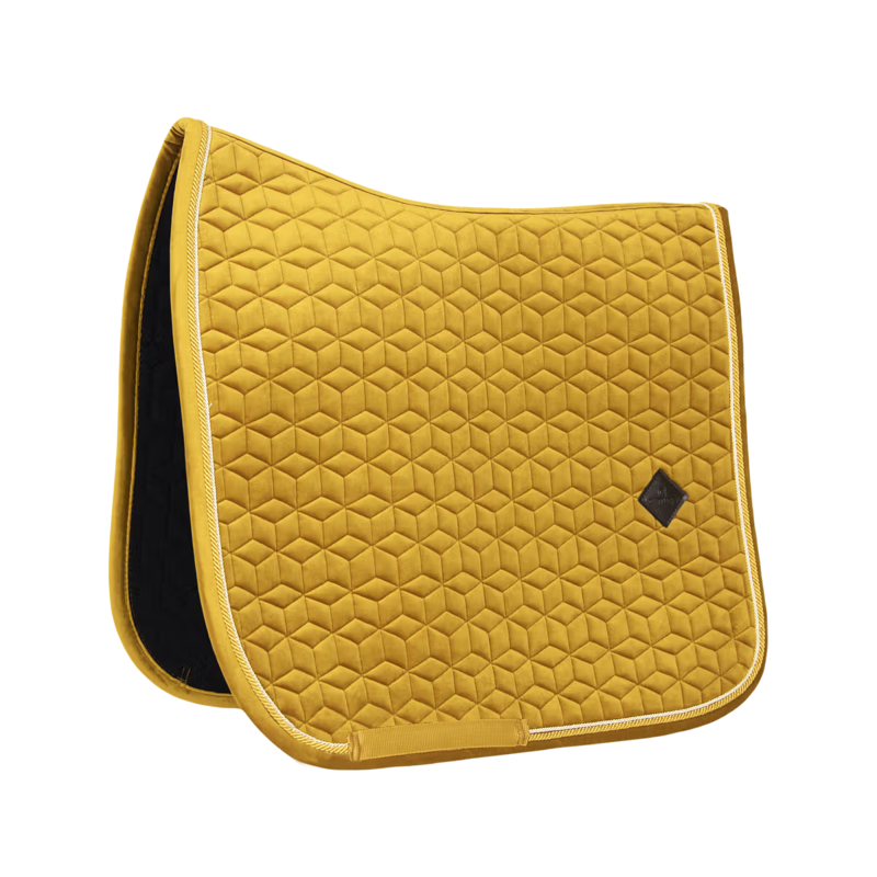 Kentucky Velvet Dressage Saddlepad - Mustard-3
