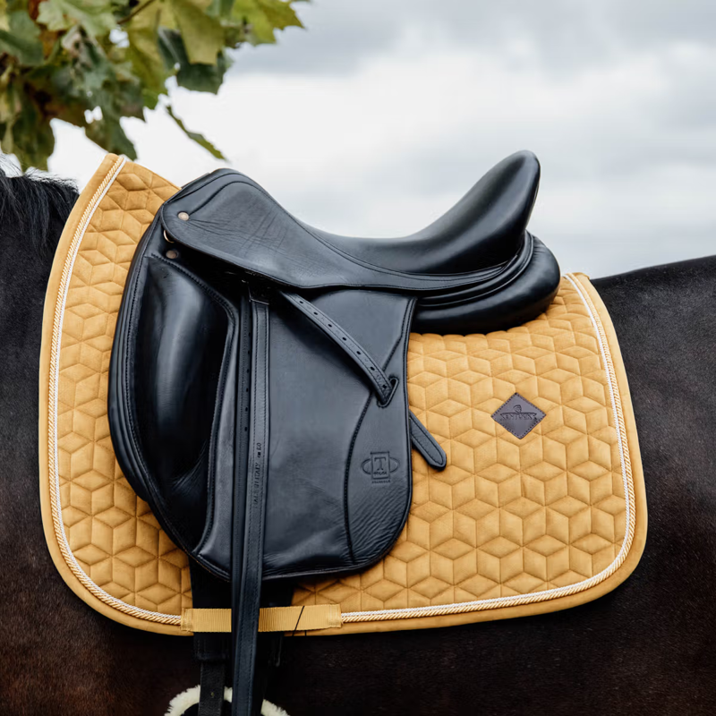 Kentucky Velvet Dressage Saddlepad - Mustard