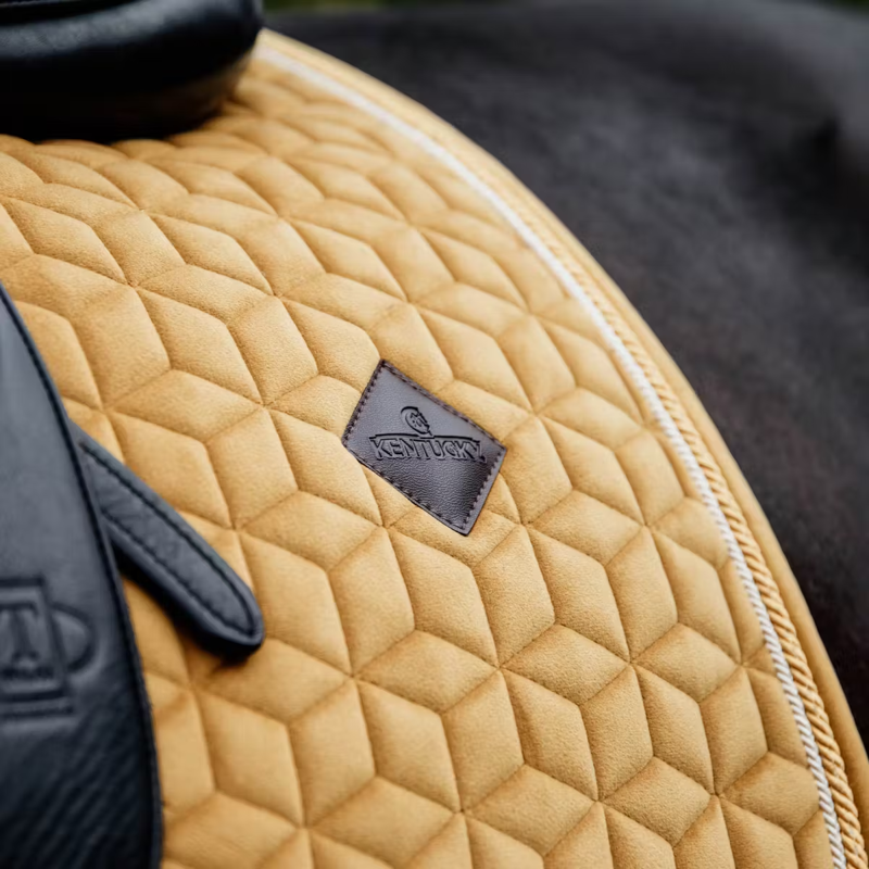 Kentucky Velvet Dressage Saddlepad - Mustard-1