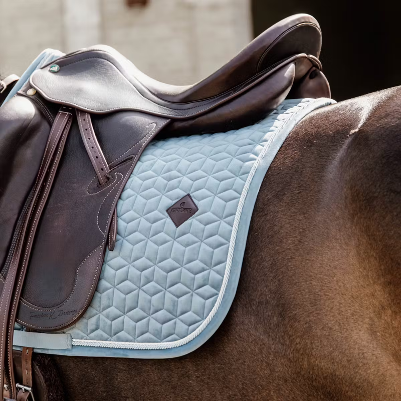Kentucky Velvet Dressage Saddlepad - Light Blue-1