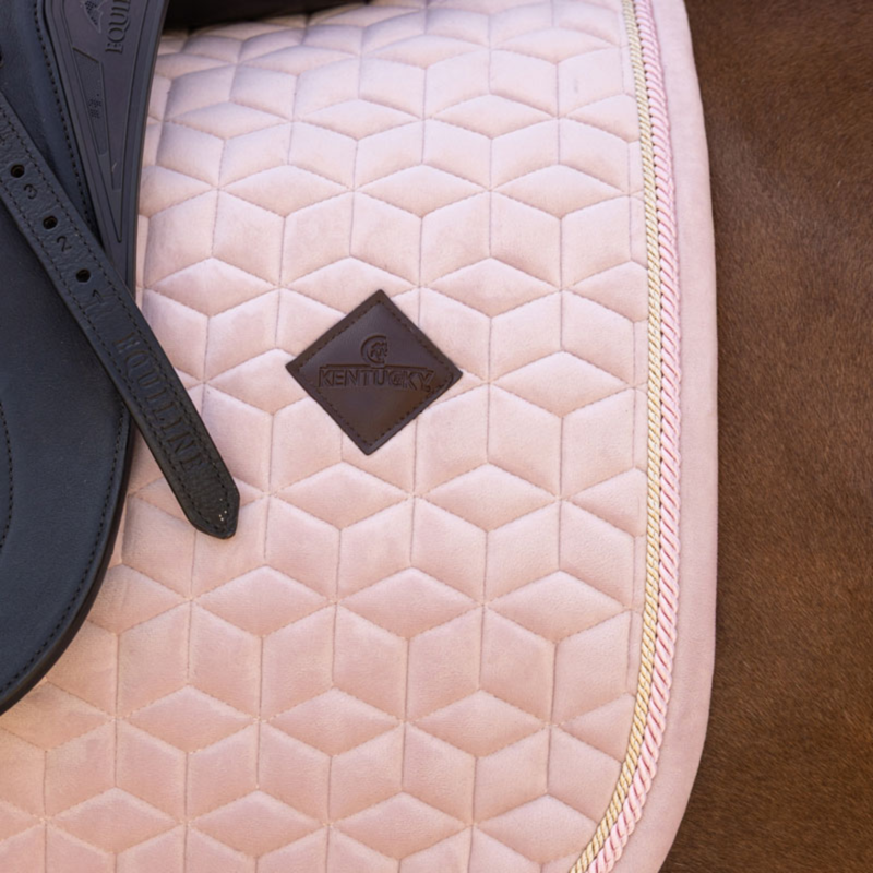 Kentucky Velvet Dressage Saddlepad Full - Soft Rose-1