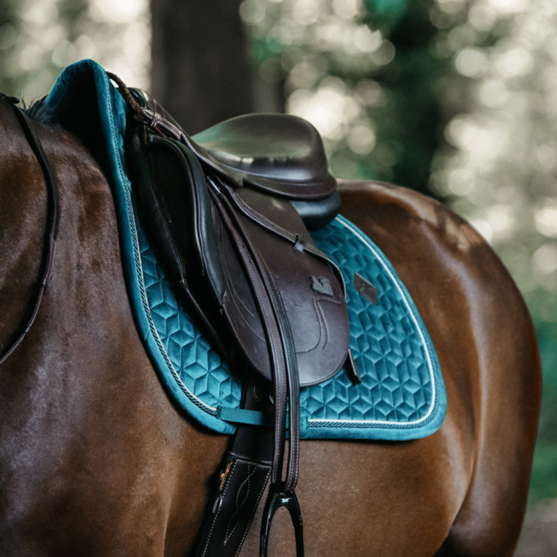 Kentucky Velvet Dressage Saddlepad - Emerald-1