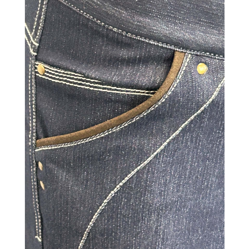 Horseware Ladies Denim Breeches - Denim-2