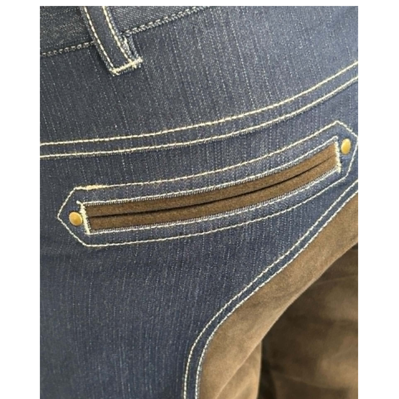 Horseware Ladies Denim Breeches - Denim-3