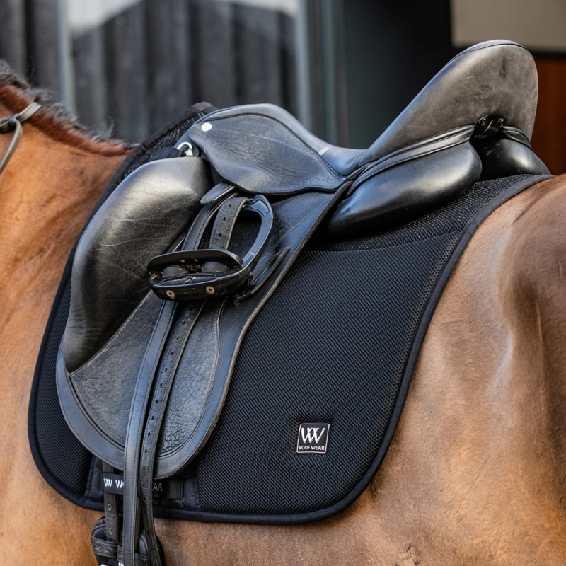 Woof Wear Elite Comfort Mesh Dressage Saddle Pad - Black-1