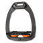 Flex-On Safe-On Inclined Ultra-Grip Stirrups - Dark Grey/Black/Orange