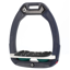 Flex-On Safe-On Inclined Ultra-Grip Stirrups - Navy Blue/White/Green