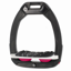 Flex-On Safe-On Inclined Ultra-Grip Stirrups - Black/White/Fuchsia