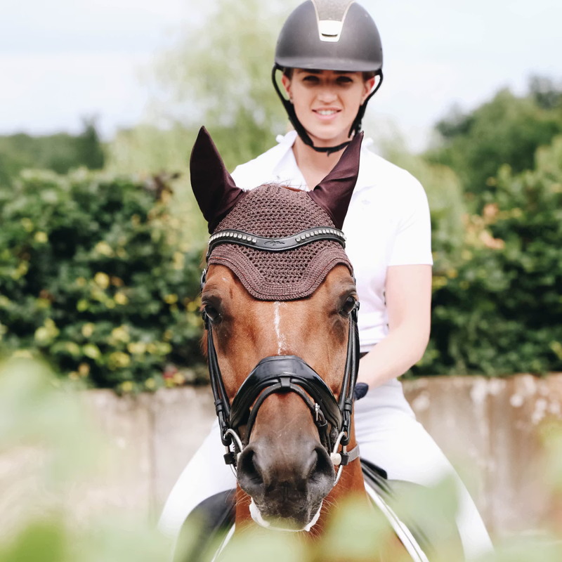 Kentucky Wellington Sparkling Fly Veil Full - Brown-1