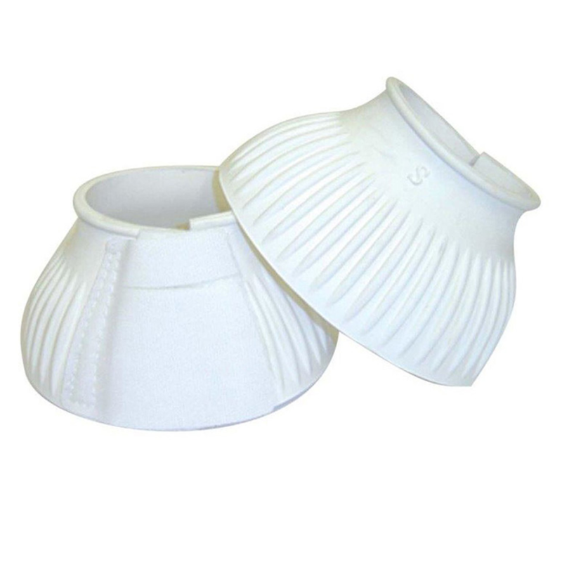 Equi-Sential Ribbed Overreach Boots with Touch Tape - White