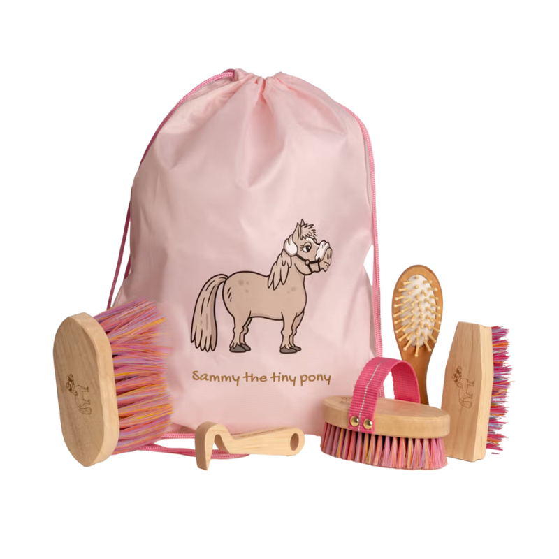 Kentucky Sammy Kids Brush Bag Set - Old Rose