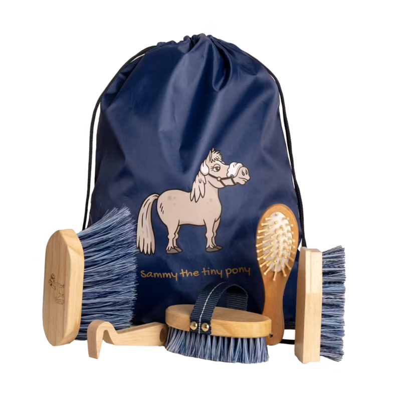 Kentucky Sammy Kids Brush Bag Set - Navy