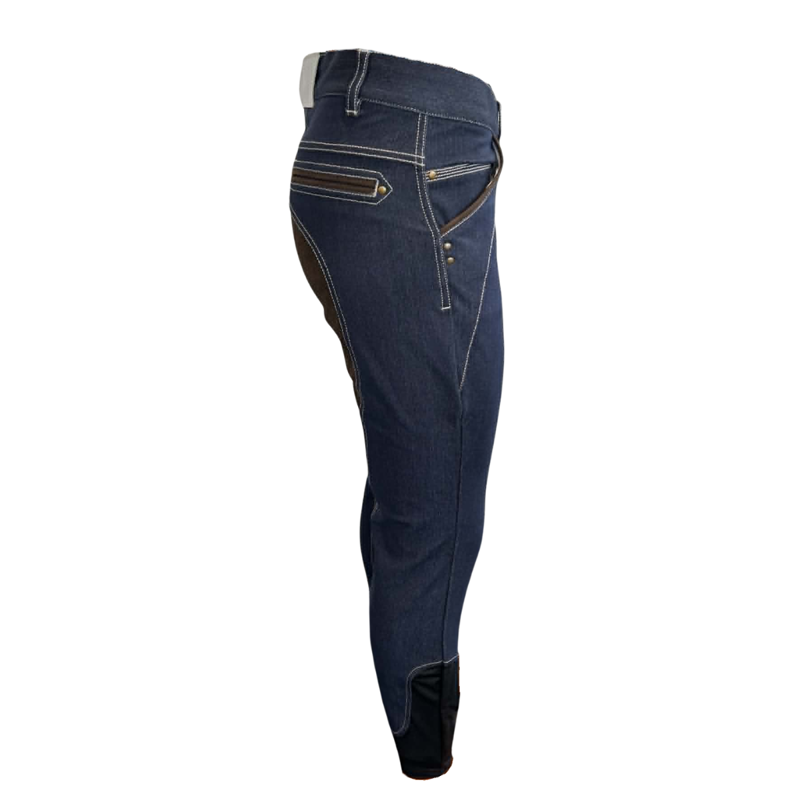 Horseware Ladies Denim Breeches - Denim-1