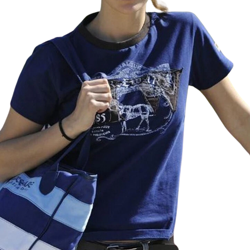 Horseware Newmarket Unisex Applique Tee - Navy