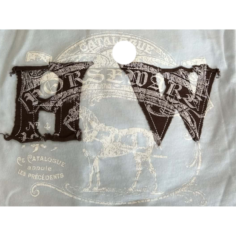 Horseware Newmarket Unisex Applique Tee - Blue-1