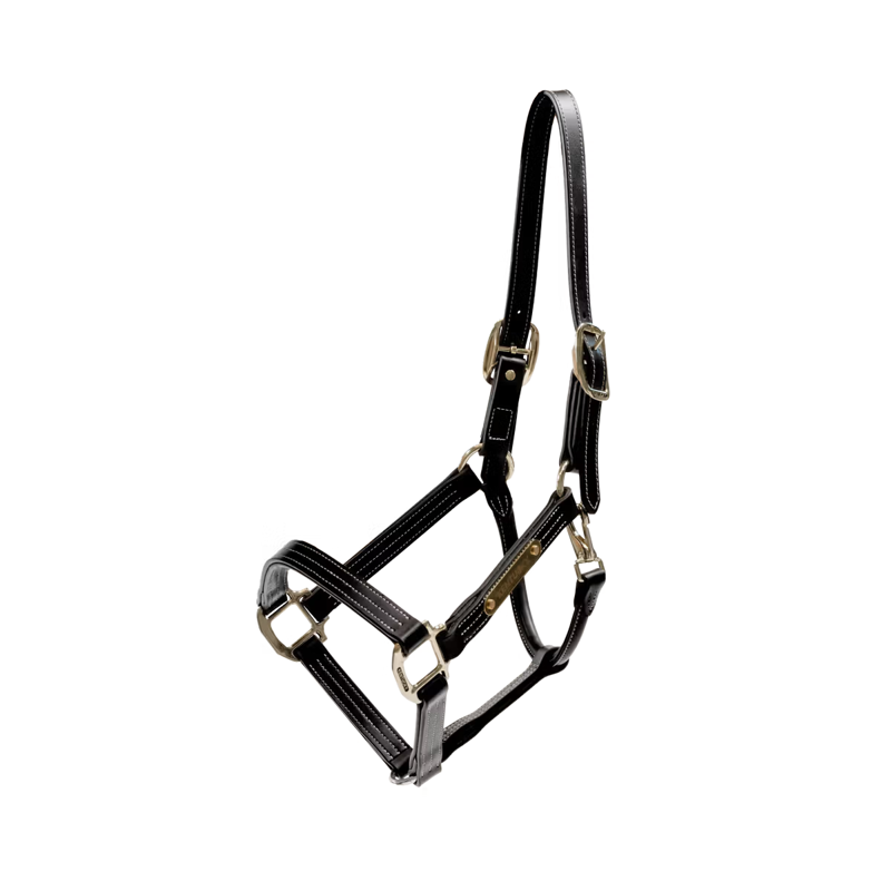 Kentucky Wellington Leather Halter - Black-2