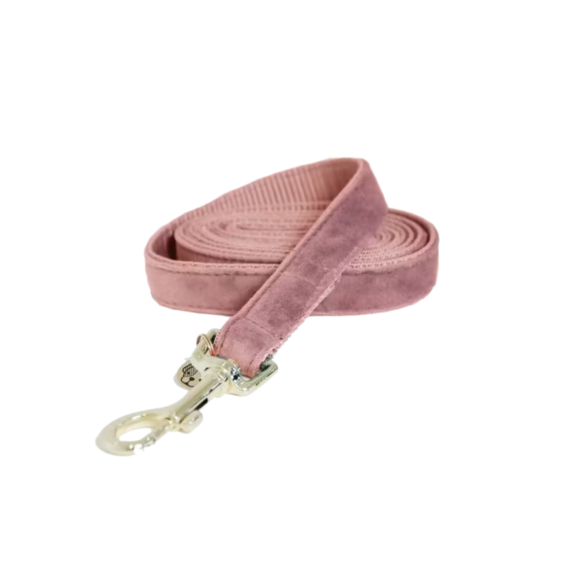 Kentucky Velvet Dog Lead 120cm - Old Rose-1