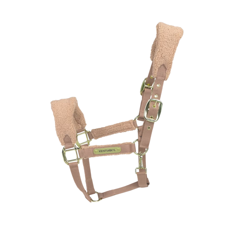 Kentucky Teddy Fleece Halter - Beige-3