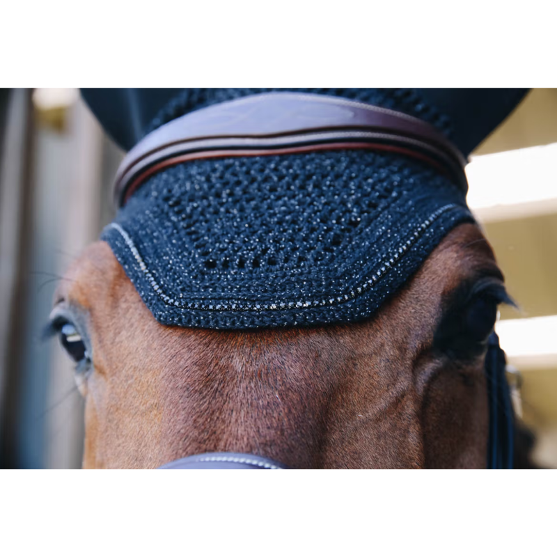 Kentucky Wellington Sparkling Soundless Fly Veil Full- Black-3