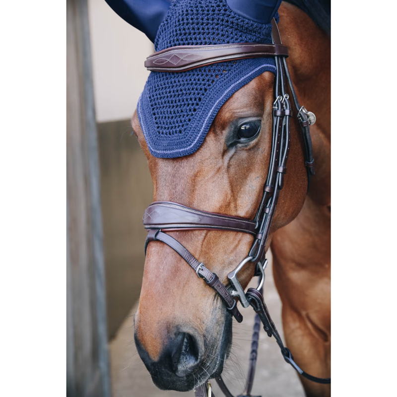 Kentucky Wellington Sparkling Soundless Fly Veil Full - Dark Navy-1