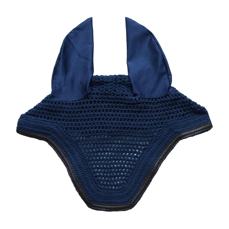 Kentucky Wellington Leather Fly Veil - Dark Navy-2