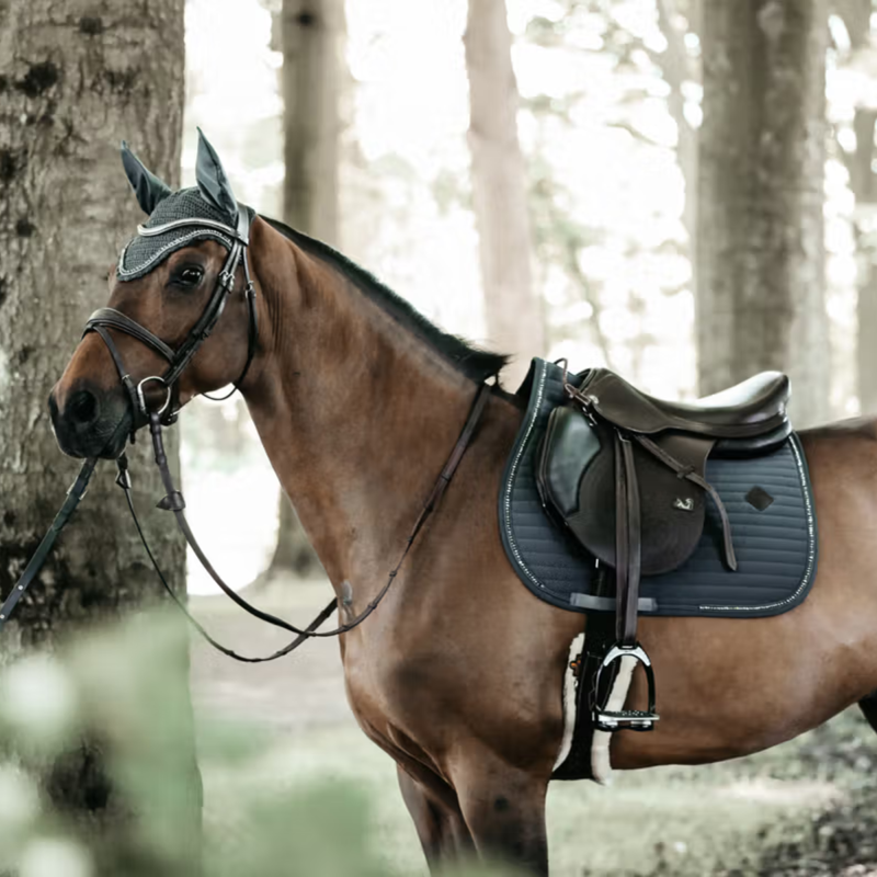 Kentucky Wellington Stone and Pearl Fly Veil Full - Dark Grey-1