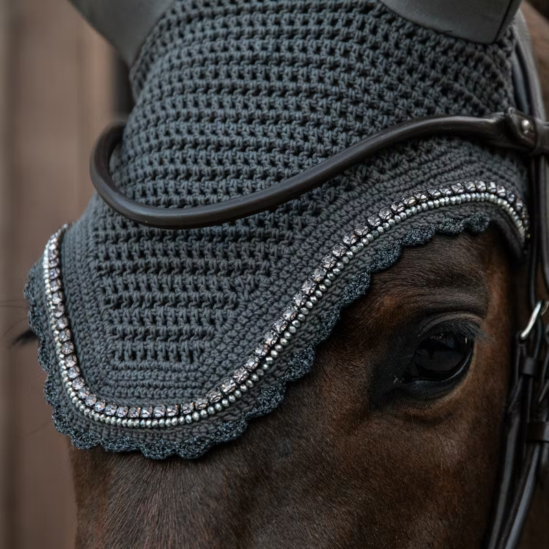Kentucky Wellington Soundless Stone and Pearl Fly Veil Full - Dark Grey-1