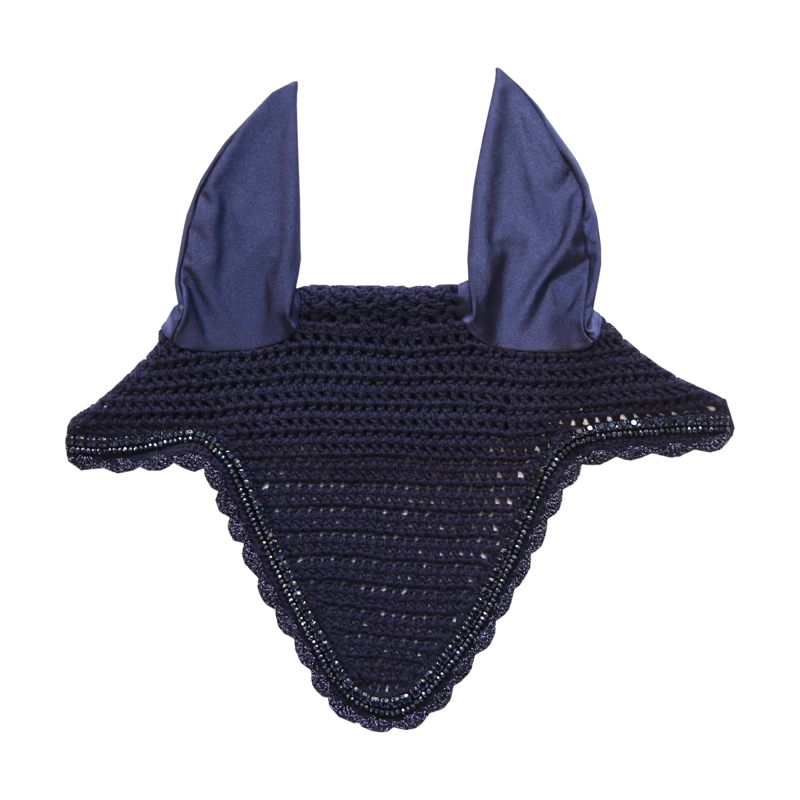 Kentucky Stone and Pearl Long Fly Veil Full - Dark Navy-3