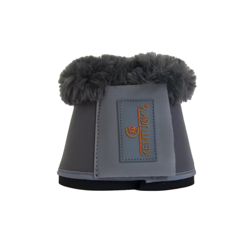 Kentucky Sheepskin Leather Overreach Boots - Grey-2