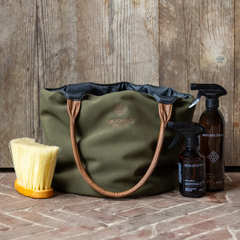Grooming Deluxe Canvas Grooming Bag - Kaki-2