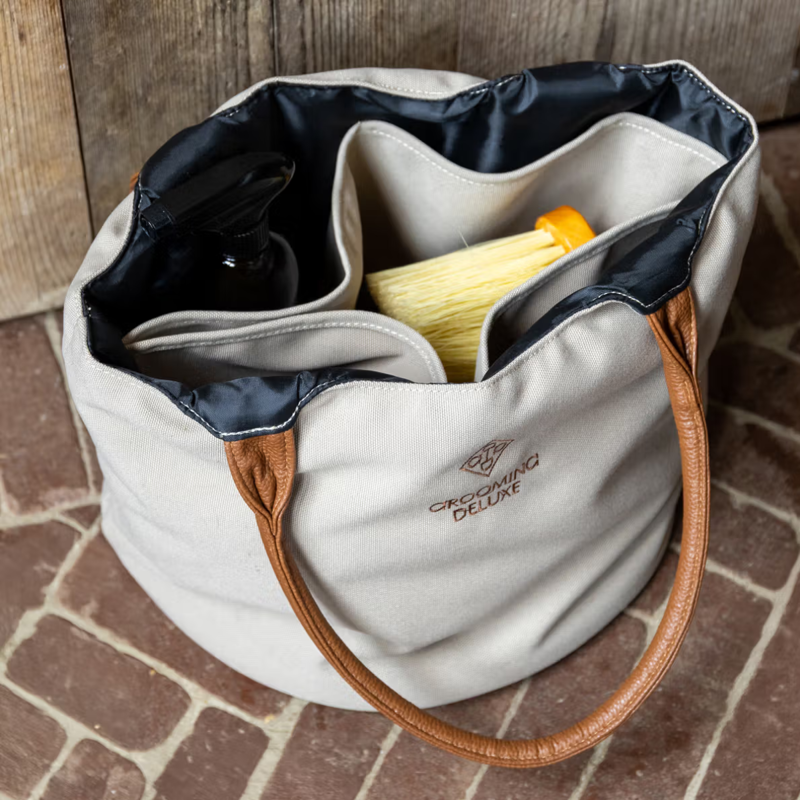Grooming Deluxe Canvas Grooming Bag - Beige-2
