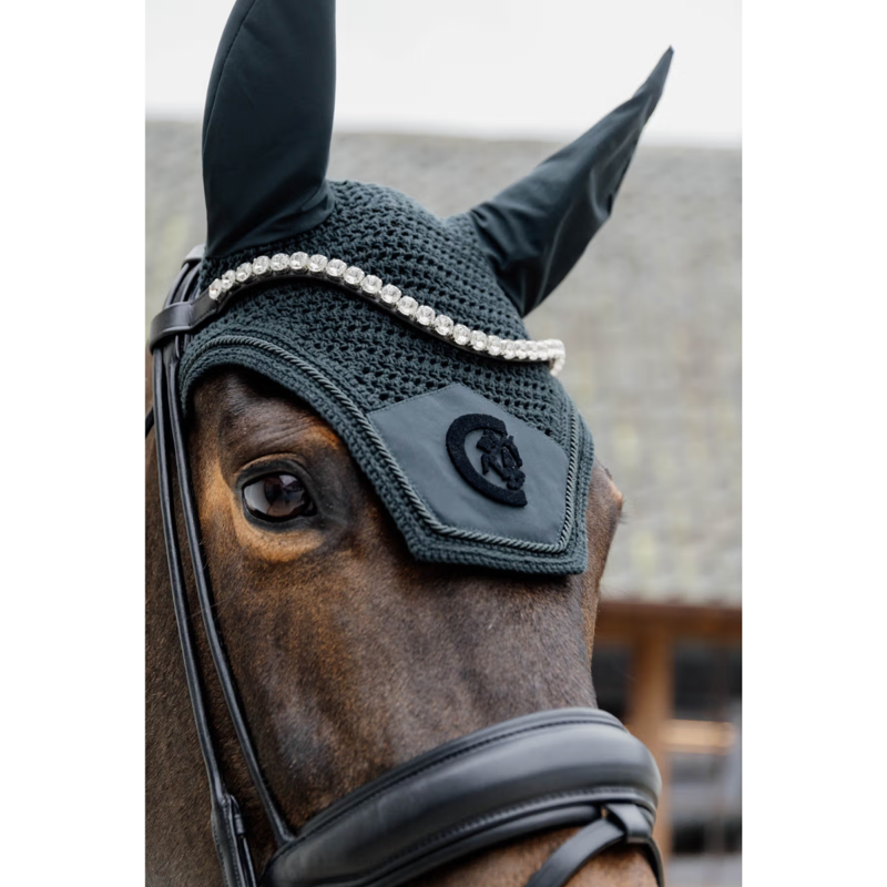 Kentucky Wellington 3D Logo Fly Veil Full - Pine Green-2