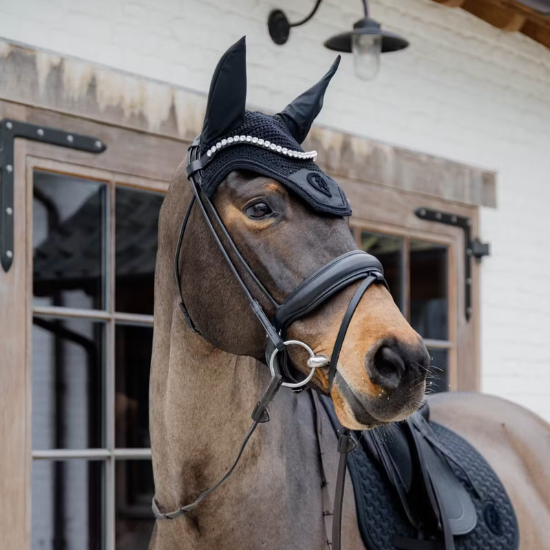 Kentucky Wellington 3D Logo Fly Veil Full - Black-1