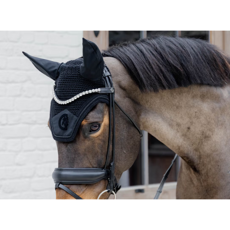Kentucky Wellington 3D Logo Fly Veil Full - Black-3