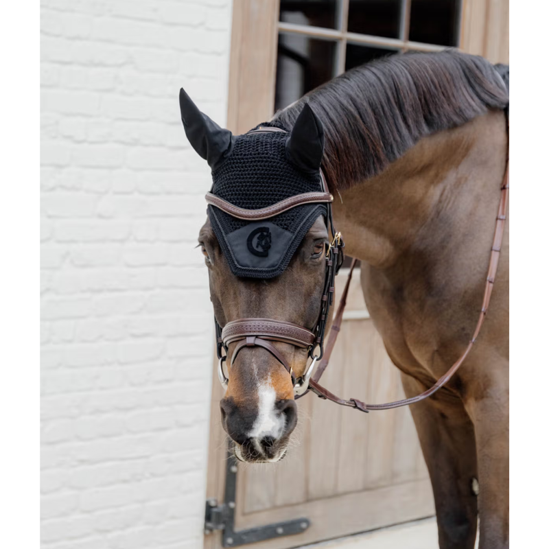 Kentucky Wellington 3D Logo Fly Veil Full - Black-2