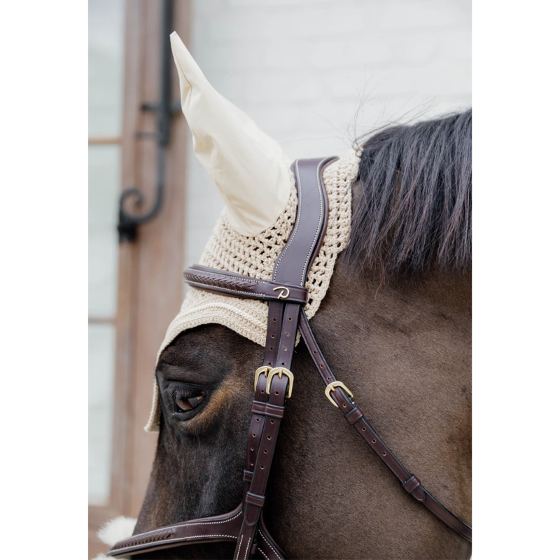 Kentucky Wellington 3D Logo Fly Veil Full - Beige-2
