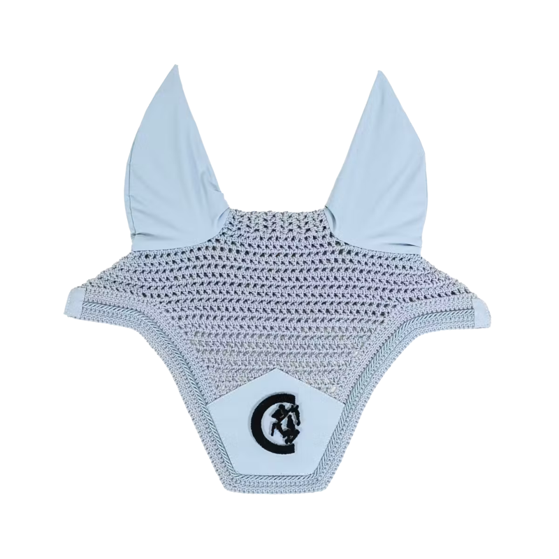 Kentucky Wellington 3D Logo Fly Veil Full - Light Blue-3