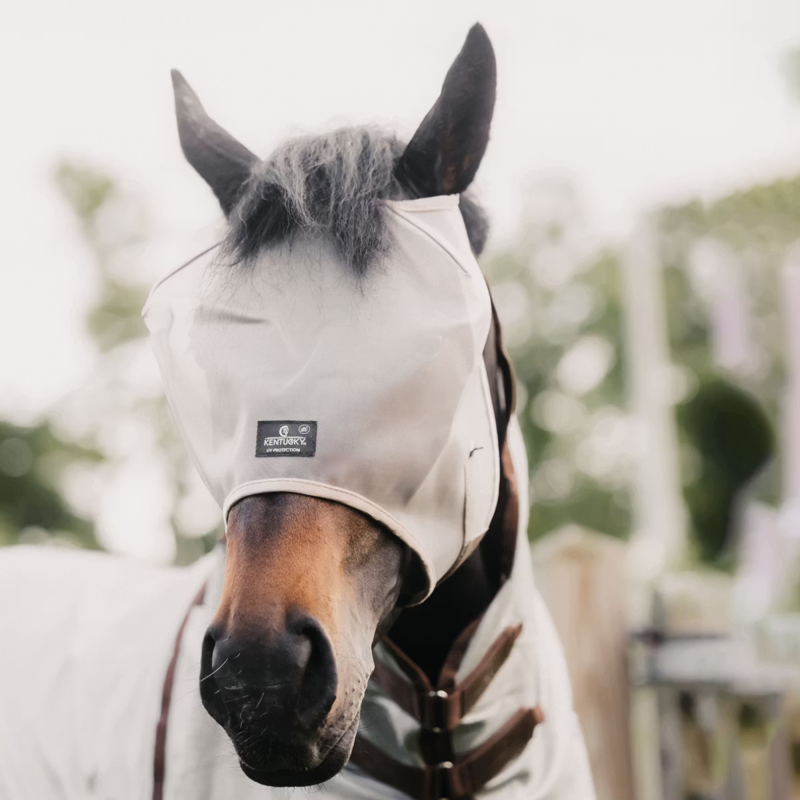Kentucky Classic Fly Mask Without Ears - Beige-1