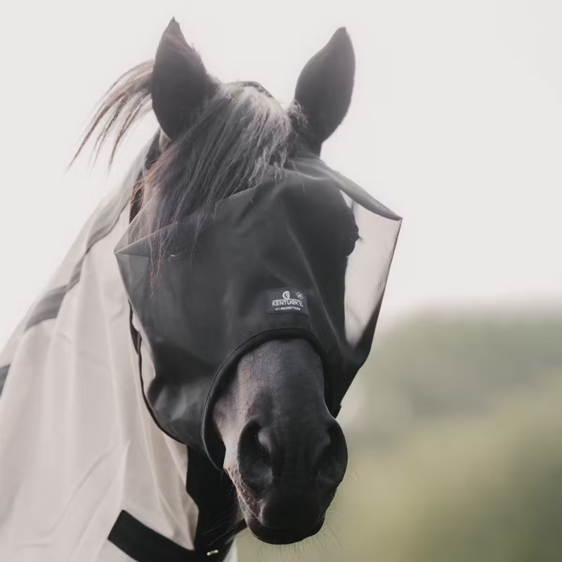 Kentucky Classic Fly Mask Without Ears - Black-1