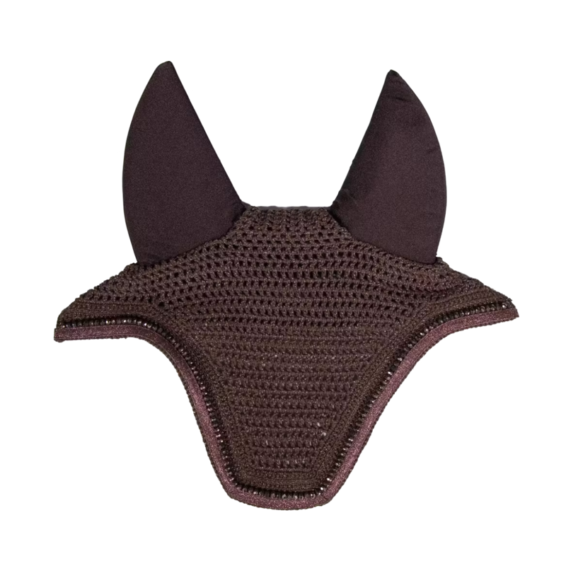 Kentucky Wellington Soundless Glitter Fly Veil Full - Brown-2