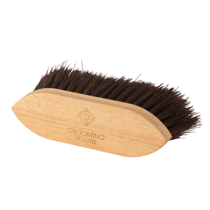 Grooming Deluxe Wooden Classic Brush Medium Hard Bristles-1