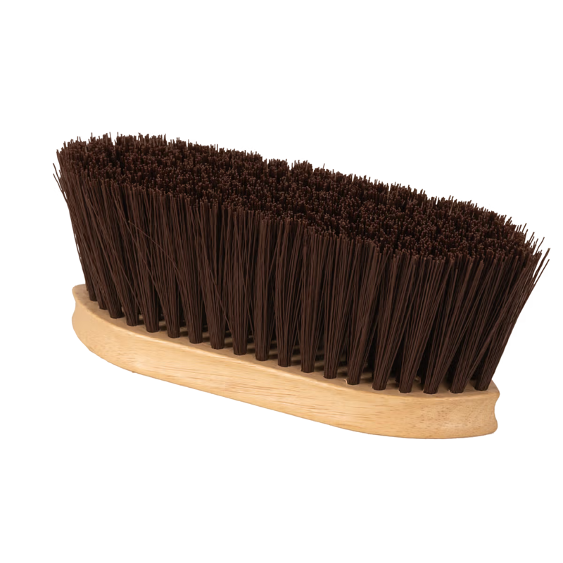 Grooming Deluxe Wooden Classic Brush Medium Hard Bristles-2