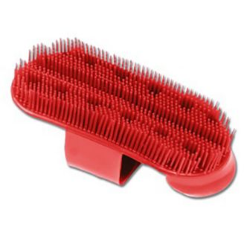 Equi-Sential Plastic Curry Comb - Red