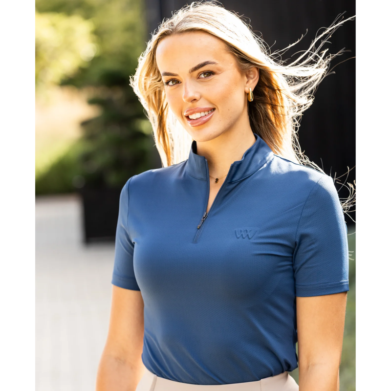 Woof Wear Ladies Short Sleeve iVent Shirt - Petrol-2